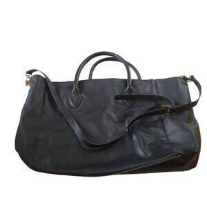 B-low The Belt Mila Blue Pebbled Leather Double Strap Crossbody Tote Bag Purse